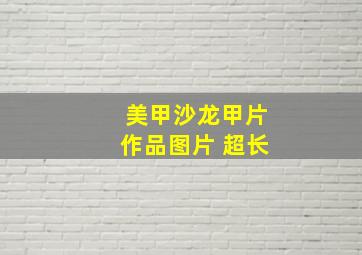 美甲沙龙甲片作品图片 超长